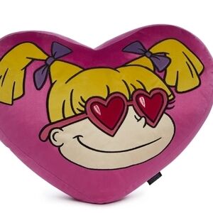 Heart-Shaped Cartoon Character Pillow